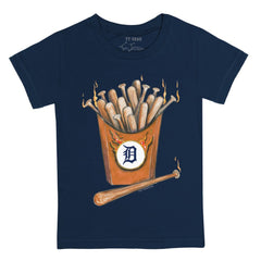 Detroit Tigers Tiny Turnip Youth Hot Bats T-Shirt Navy