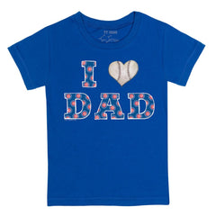 Chicago Cubs Tiny Turnip Youth I Love Dad T-Shirt Royal