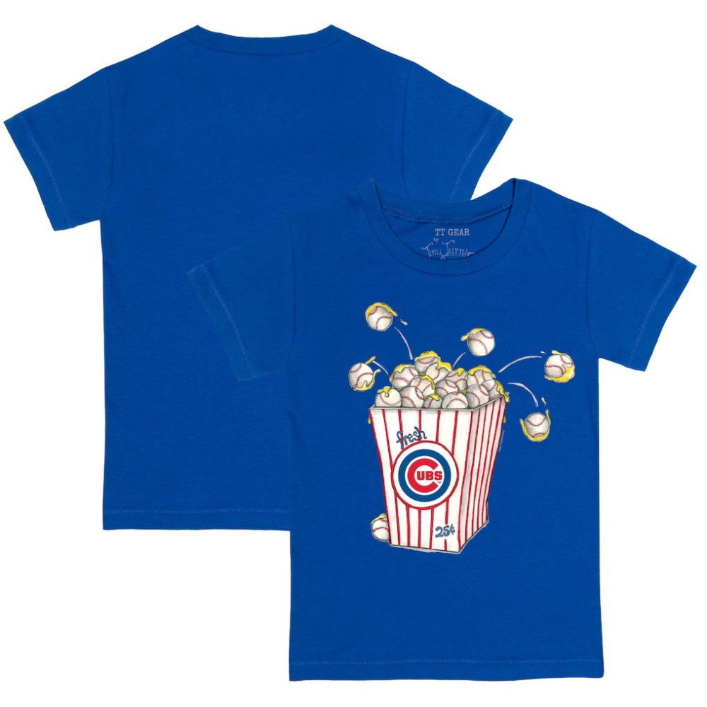 Chicago Cubs Tiny Turnip Youth Popcorn T-Shirt Royal