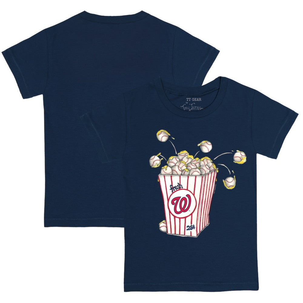 Washington Nationals Tiny Turnip Youth Popcorn T-Shirt Navy
