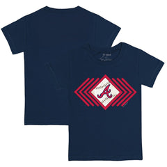 Atlanta Braves Tiny Turnip Youth Prism Arrows T-Shirt Navy