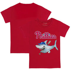 Philadelphia Phillies Tiny Turnip Youth Shark T-Shirt Red