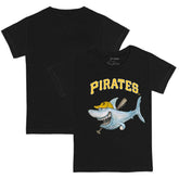 Pittsburgh Pirates Tiny Turnip Youth Shark T-Shirt Black