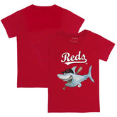 Cincinnati Reds Tiny Turnip Youth Shark T-Shirt Red
