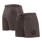 Houston Astros Pro Standard Women's Neutral Fleece Shorts Brown