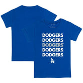 Los Angeles Dodgers Tiny Turnip Youth Stacked T-Shirt Royal