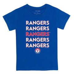 Texas Rangers Tiny Turnip Youth Stacked T-Shirt Royal