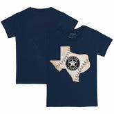 Houston Astros Tiny Turnip Youth State Outline T-Shirt Navy