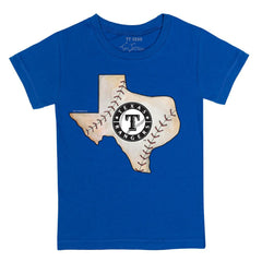 Texas Rangers Tiny Turnip Youth State Outline T-Shirt Royal