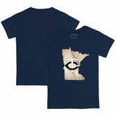 Minnesota Twins Tiny Turnip Youth State Outline T-Shirt Navy
