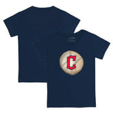 Cleveland Guardians Tiny Turnip Youth Stitched Baseball T-Shirt Navy