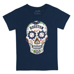 Houston Astros Tiny Turnip Youth Sugar Skull T-Shirt Navy
