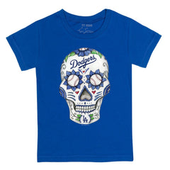 Los Angeles Dodgers Tiny Turnip Youth Sugar Skull T-Shirt Royal