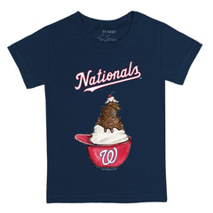Washington Nationals Tiny Turnip Youth Sundae Helmet T-Shirt Navy