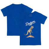 Los Angeles Dodgers Tiny Turnip Youth TT Rex T-Shirt Royal