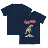 Cleveland Guardians Tiny Turnip Youth TT Rex T-Shirt Navy