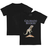 Colorado Rockies Tiny Turnip Youth TT Rex T-Shirt Black