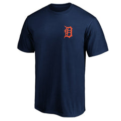 Detroit Tigers Number One Dad T-Shirt Navy