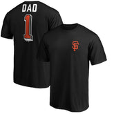 San Francisco Giants Number One Dad T-Shirt Black