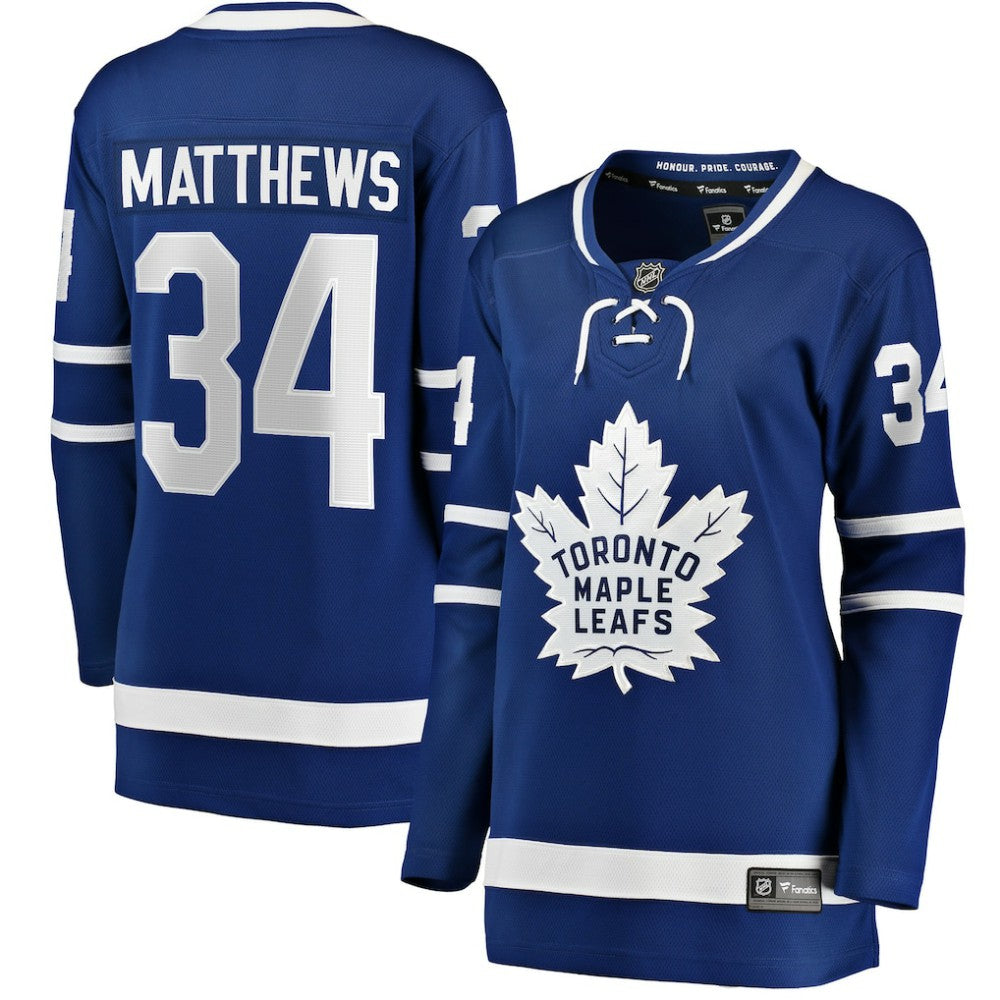 Auston Matthews Toronto Maple Leafs Fanatics Women's Home Breakaway Jersey - Blue Jerseys
