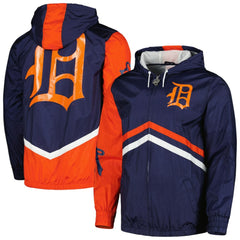 Detroit Tigers Undeniable Full-Zip Hoodie Windbreaker Jacket Navy