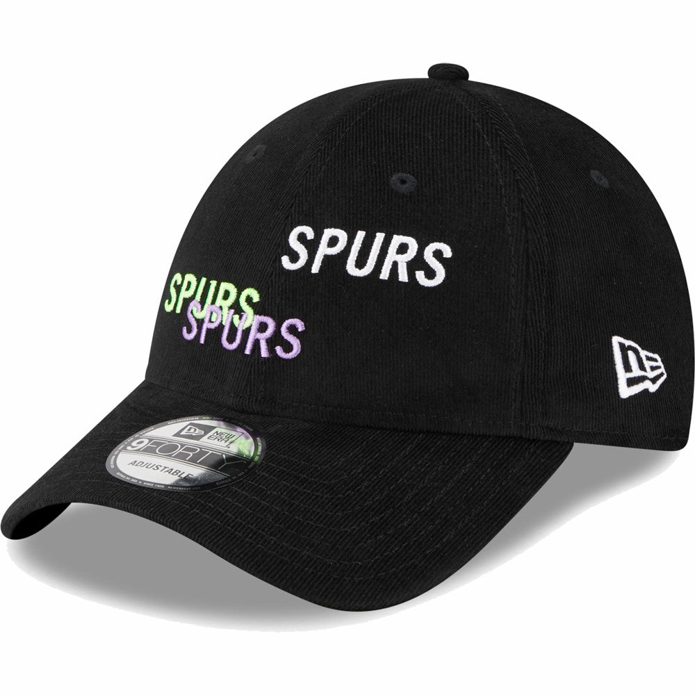 Tottenham Hotspur New Era Triple Wordmark 9FORTY Adjustable Hat - Black for sale