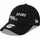 Tottenham Hotspur New Era Triple Wordmark 9FORTY Adjustable Hat Sale - Black