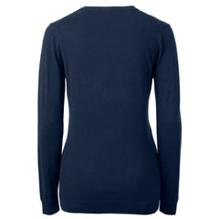 Philadelphia Phillies Cutter & Buck Women's Americana Logo Lakemont Tri-Blend V-Neck Pullover Sweater Navy