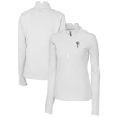 San Francisco Giants Cutter & Buck Women's Americana Logo DryTec Traverse Stretch Quarter-Zip Pullover Top White