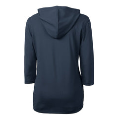 Philadelphia Phillies Cutter & Buck Women's Americana Logo DryTec Virtue Eco Pique Recycled Half-Zip Pullover Hoodie Navy