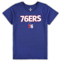 Philadelphia 76ers Women's Plus Size T-Shirt & Shorts Combo Set - Royal/Heather Gray on sale