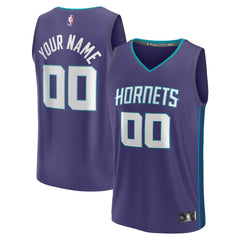 Charlotte Hornets Fast Break Custom Jersey - Purple - Statement Edition sale
