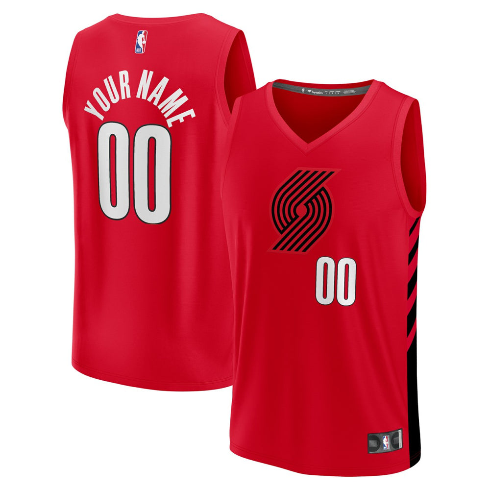 Portland Trail Blazers Fast Break Custom Replica Jersey - Red - Statement Edition outlet