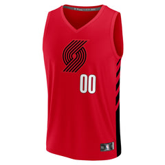 Portland Trail Blazers Fast Break Custom Replica Jersey - Red - Statement Edition outlet
