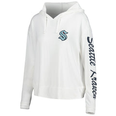 Seattle Kraken Concepts Sport Women's Accord Hacci Long Sleeve Hoodie Top - Cream Hoodies