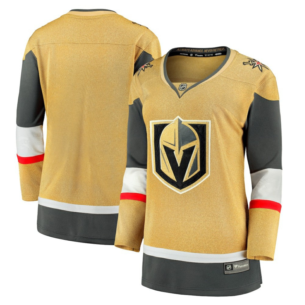 Vegas Golden Knights Fanatics Women's Home Breakaway Jersey - Gold Jerseys