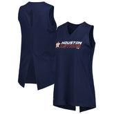 Houston Astros Levelwear Women's Paisley Chase V-Neck Tank Top Navy