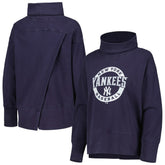New York Yankees Levelwear Women's Sunset Farm Team Pullover Sweatshirt Navy