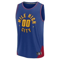 Denver Nuggets Youth Fast Break Replica Custom Jersey sale - Statement Editi- Blue for sale