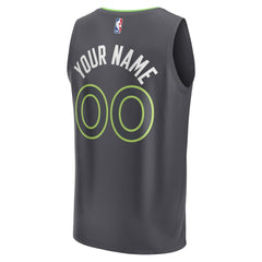 Minnesota Timberwolves Youth Custom Fast Break Jersey - Statement Edition - Black discount