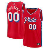 Philadelphia 76ers Youth Fast Break Replica Custom Jersey - Statement Edition - Red sale