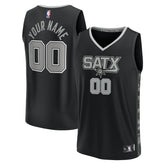 San Antonio Spurs Youth Fast Break Replica Custom Jersey - Statement Edition - Black discount