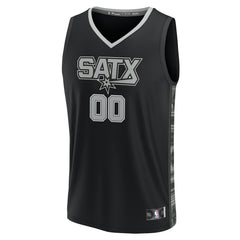San Antonio Spurs Youth Fast Break Replica Custom Jersey - Statement Edition - Black discount