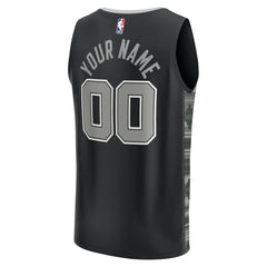 San Antonio Spurs Youth Fast Break Replica Custom Jersey - Statement Edition - Black discount