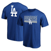 Los Angeles Dodgers End Game Team Wordmark T-Shirt Royal