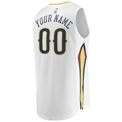 New Orleans Pelicans Unisex Custom Fast Break Jersey - Association Edition - White shop