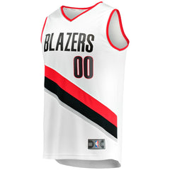 Portland Trail Blazers Fast Break Custom Replica Jersey - Association Edition - White discount