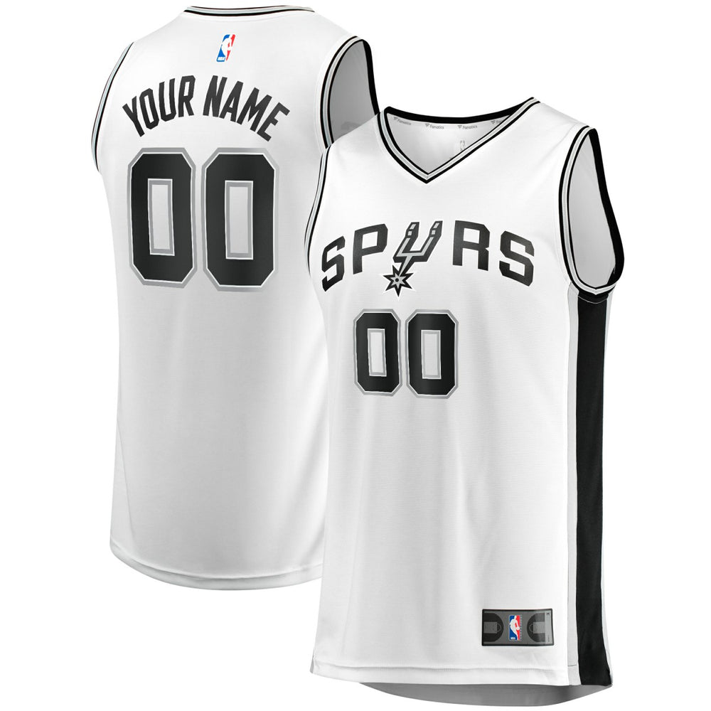 San Antonio Spurs Fast Break Custom Replica Jersey - Association Edition - White cheap