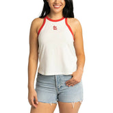 St. Louis Cardinals Lusso Women's Jane Tank Top White