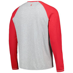 Los Angeles Angels johnnie-O Alsen Raglan Long Sleeve T-Shirt Red/Heather Gray